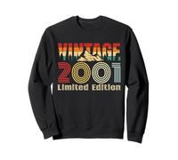 Vintage 2001 Limited Edition Retro Year Vintage Birthday Felpa
