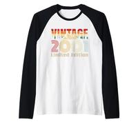 Vintage 2001 Limited Edition Retro Year Vintage Birthday Maglia con Maniche Raglan