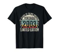 Vintage 2003 Birthday Gift Shirt 22 Years of Awesome Maglietta