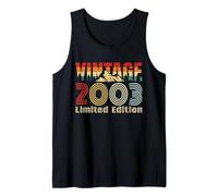 Vintage 2003 Limited Edition Retro Year Vintage Birthday Canotta