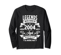 Vintage 2004 21 anni regali per uomini donne 21 ° compleanno Maglia a Manica