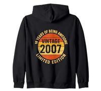 Vintage 2007 Limited Edition 18 Years Of Being Awesome Felpa con Cappuccio