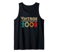 Vintage 2008 Retro 18 Years Old Boys And Girls 18th Birthday Canotta