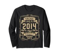 Vintage 2014 11 Year Old Gifts Boys Girls 11yr 11th Birthday Maglia a Manica