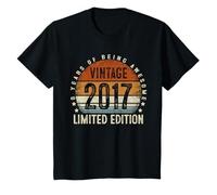 Vintage 2017 Edizione Limitata 8 anni Retro 8th Birthday Maglietta