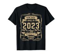 Vintage 2023 2yr 2nd Birthday Gifts Boys Girls 2 Year Old Maglietta