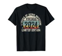 Vintage 2024 Birthday Gift Shirt 1 Years of Awesome Maglietta