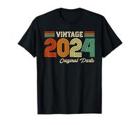 Vintage 2024 Original Parts Birthday 2024 Men Women Vintage Maglietta