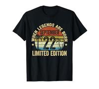 Vintage 22 settembre | Retro 22 settembre Compleanno Maglietta