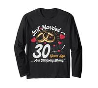 Vintage 30 years marriage anniversary Crew legends His/Her Maglia a Manica