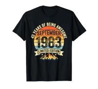 Vintage 43 Compleanno Decorazioni Uomini 43 Anni 1983 43° Compleanno Maglietta