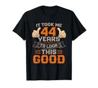 Vintage 44 Anni Compleanno It Took Me 44 Anni Regalo Uomo Maglietta