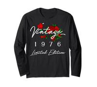 Vintage 50th Birthday Decorations Vintage 1976 50 Years Old Maglia a Manica