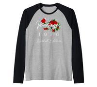 Vintage 50th Birthday Decorations Vintage 1976 50 Years Old Maglia con Maniche Raglan