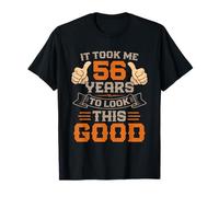 Vintage 56 Anni Compleanno It Took Me 56 Anni Regalo Uomo Maglietta