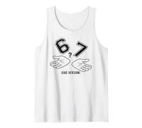 Vintage 6 7 Meme Six Seven Logo Dad Joke Divertente Canotta