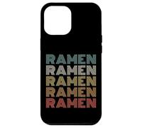 Vintage 60s 70s Font Colors Ramen Lover Restaurant Staff Custodia per iPhone 12 Pro Max