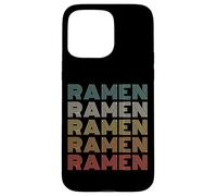 Vintage 60s 70s Font Colors Ramen Lover Restaurant Staff Custodia per iPhone 15 Pro Max