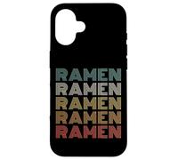 Vintage 60s 70s Font Colors Ramen Lover Restaurant Staff Custodia per iPhone 16