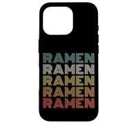 Vintage 60s 70s Font Colors Ramen Lover Restaurant Staff Custodia per iPhone 16 Pro