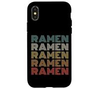 Vintage 60s 70s Font Colors Ramen Lover Restaurant Staff Custodia per iPhone X/XS