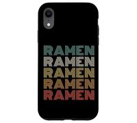 Vintage 60s 70s Font Colors Ramen Lover Restaurant Staff Custodia per iPhone XR