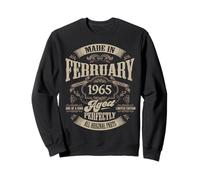 Vintage 60th Birthday Legend Febbraio 1965 60 Year Regalo Felpa