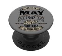 Vintage 60th Birthday Legend maggio 1967 60 year regalo PopSockets PopGrip Adesivo