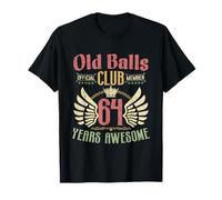 Vintage 64 Anni Compleanno Old Balls Club 64 Anni Regalo Maglietta