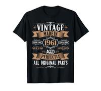 Vintage 64th birthday men Born 1961 64 years old Bday mens Maglietta