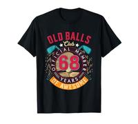 Vintage 68 Anni Compleanno Old Balls Club 68 Anni Regalo Maglietta