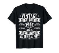 Vintage 70th birthday men Born 1955 70 years old Bday mens Maglietta