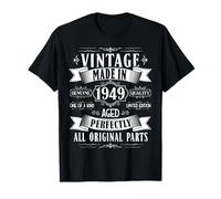 Vintage 76th birthday men Born 1949 76 years old Bday mens Maglietta