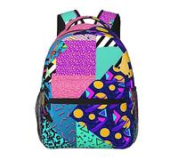 Vintage 80S 90S Zaino Casual Escursionismo Campeggio Viaggio Zaini Leggero Daypack Bag Donne Uomini Bookbag, Modello-K2, One Size, Zaino daypack