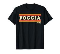 Vintage 80s Foggia Italia Retro Grafica Maglietta