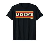 Vintage 80s Udine Italia Retro Graphic Maglietta