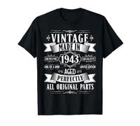 Vintage 82nd birthday men Born 1943 82 years old Bday mens Maglietta