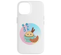 Vintage 90s Kawaii Japanese Hot Chocolate & Croissant Custodia per iPhone 14