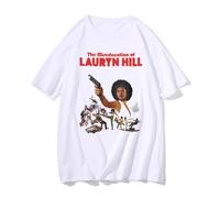 Vintage 90s Style Lauryn Hill Inspired The Miseducation of Lauryn Hill Graphic Tshirt Men Hip Hop Oversized T-Shirt White M White M