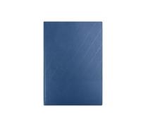 Vintage A5 Leather Notebook - Soft Cover With Bookmark, Office Perfect For Business & Meeting Per scrivere e prendere appunti(Blue)