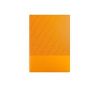 Vintage A5 Leather Notebook - Soft Cover With Bookmark, Office Perfect For Business & Meeting Per scrivere e prendere appunti(Orange)