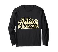 Vintage Adios Bitchacos Divertente Cinco De Mayo Pensione Retrò Maglia a Manica