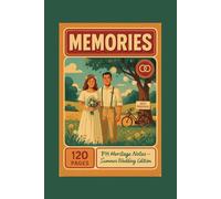 Vintage Aesthetic Notebook "Summer Wedding Memories", Blank Journal, Softcover, 120 Pages, 6" x 9", A5: Lovely Gift for Friends and Family, Timeless, ... Ideas, Journaling, Creative Writing, Planning