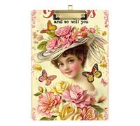 Vintage Age Beauty - Portablocco privato, formato A4, trasparente, per allenatori di softball, formato insegnante, 9 x 12