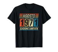 Vintage Agosto 1971 - 55 Compleanno Anni Uomo Donna Maglietta
