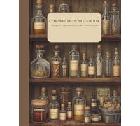 Vintage Alchemy Laboratory Composition Notebook: College Ruled Lined Paper, 7.5x9.25 in