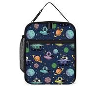 Vintage Alien Space Lunch Box Riutilizzabile Pranzo al sacco per uomo Donna Lavoro Isolato Piccolo Universo Galaxy Lunchbox per Unisex Adulto Lavoro Picnic