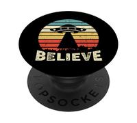 Vintage Alien UFO Hunter - Voglio Credere PopSockets PopGrip Adesivo