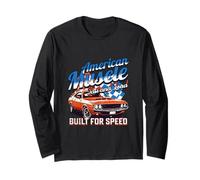 Vintage American Muscle Veloce E Forte Classico Sport Auto Uomini Maglia a Manica