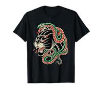 Vintage Americano Tradizionale Tatuaggio Edgy Old School Pantera Maglietta